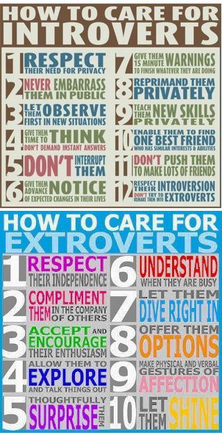 How to Care for an Introvert and an Extrovert